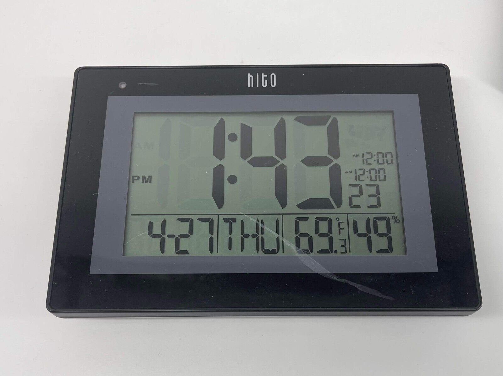 Hito 9.5" LCD Atomic Desk Alarm Digital Wall Travel Clock
