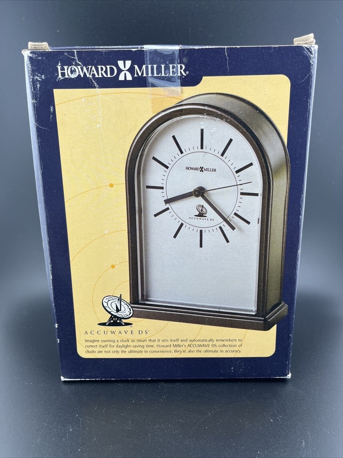 Howard Miller Accuwave DS Arch Atomic Desk Clock-Model 645-450 Radio Control NEW