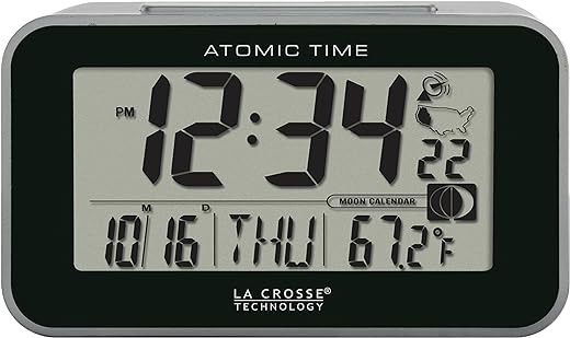 La Crosse Atomic LCD Alarm Clock