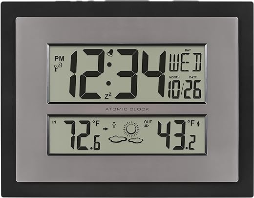 La Crosse Atomic Wall Clock with Forecast