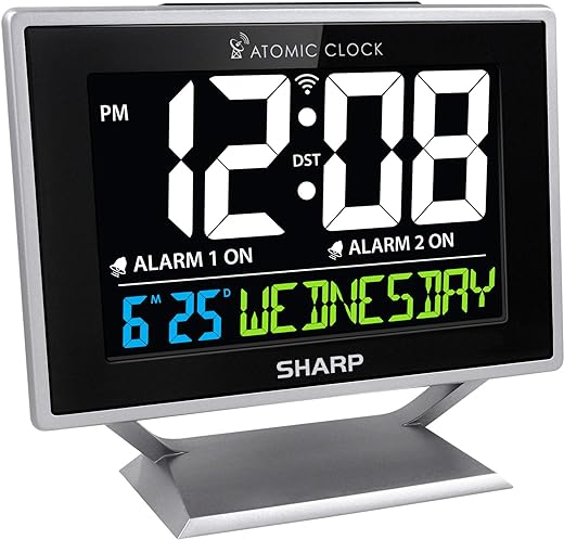 Sharp Desktop Dual Alarm Clock SPC876