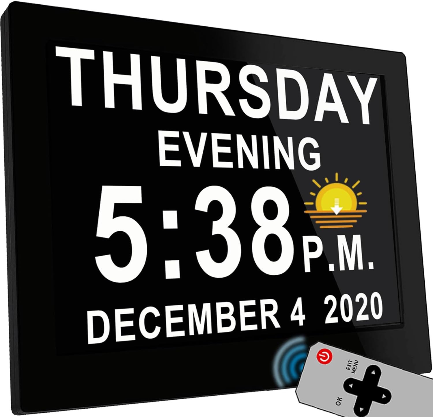 【2024 New】 19 Alarms Dementia Clock 8" Large Display, DIY Custom Reminders,