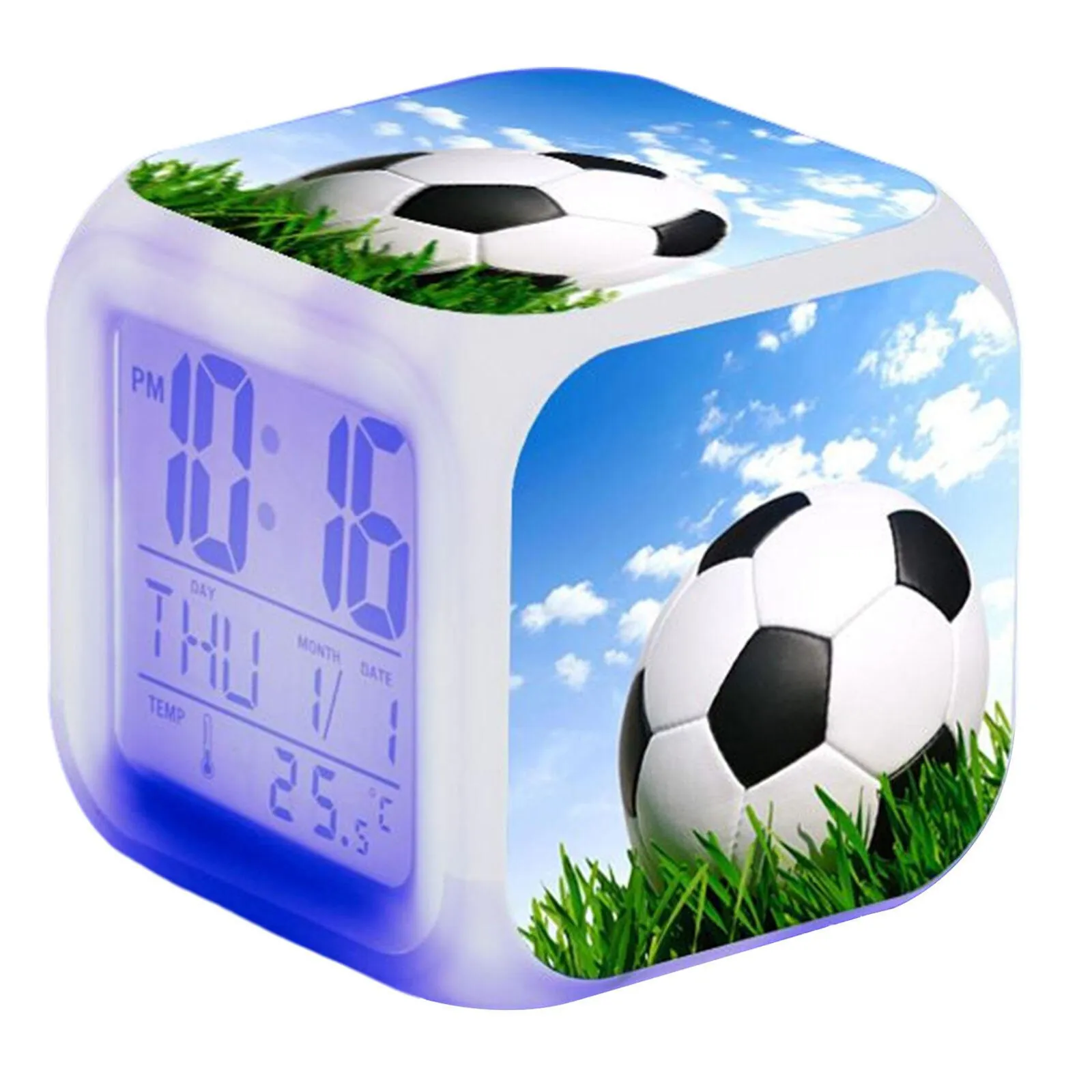 7 Color Changing LED Digital Alarm Clock Home Decor Girl 2022 New For Boys