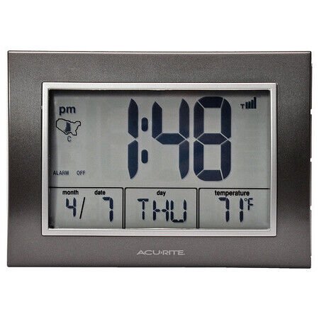ACURITE 13131A4 Atomic Desk Clock,w/Temperature