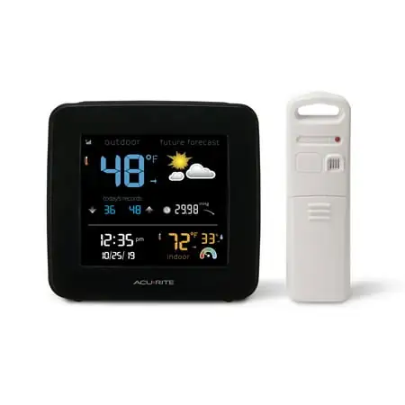 Acu Rite Digital Weather Forecaster with Temperature and Humidity with Date and Time ( 00506 W)