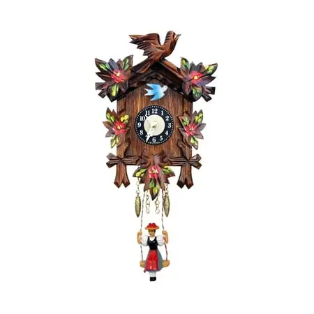 Alexander Taron 6 . 75 Engstler Battery Operated Cuckoo Wall Clock with Music and Chimes