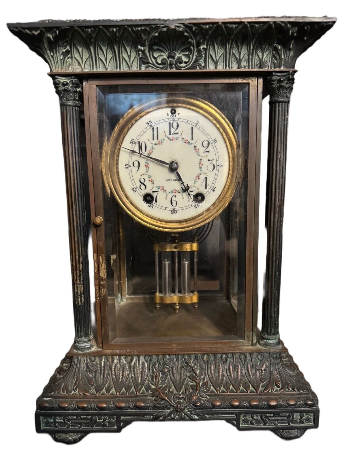 Antique Art Nouveau Seth Thomas Clock 48M