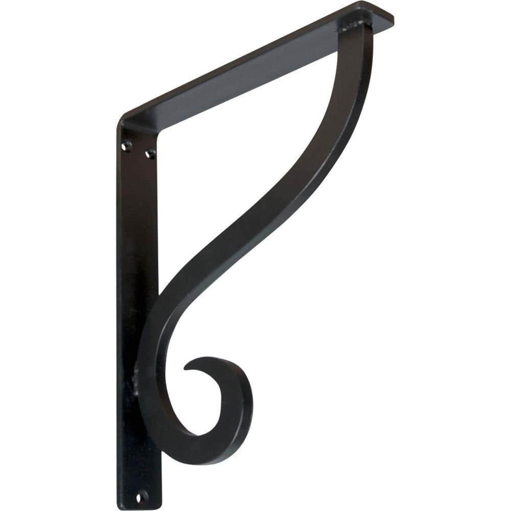 Ashford 1-1/2 in. x 12 in. x 10 in. Wrought Iron Bracket