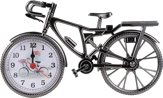 BESPORTBLE Vintage Bicycle Clock Mini Bike Model Alarm Clock Creative Desk Shelf Clock Bike Desk Clock BESPORTBLE Vintage Bicycle Clock Mini Bike Model Alarm Clock Creative Desk Shelf Clock Bike Desk
