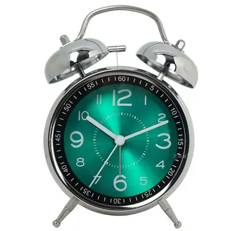 Big Ben Twin Bell Alarm Clock | Loud Alarm Clock for Heavy Sleepers | Battery Operated Analog Clock