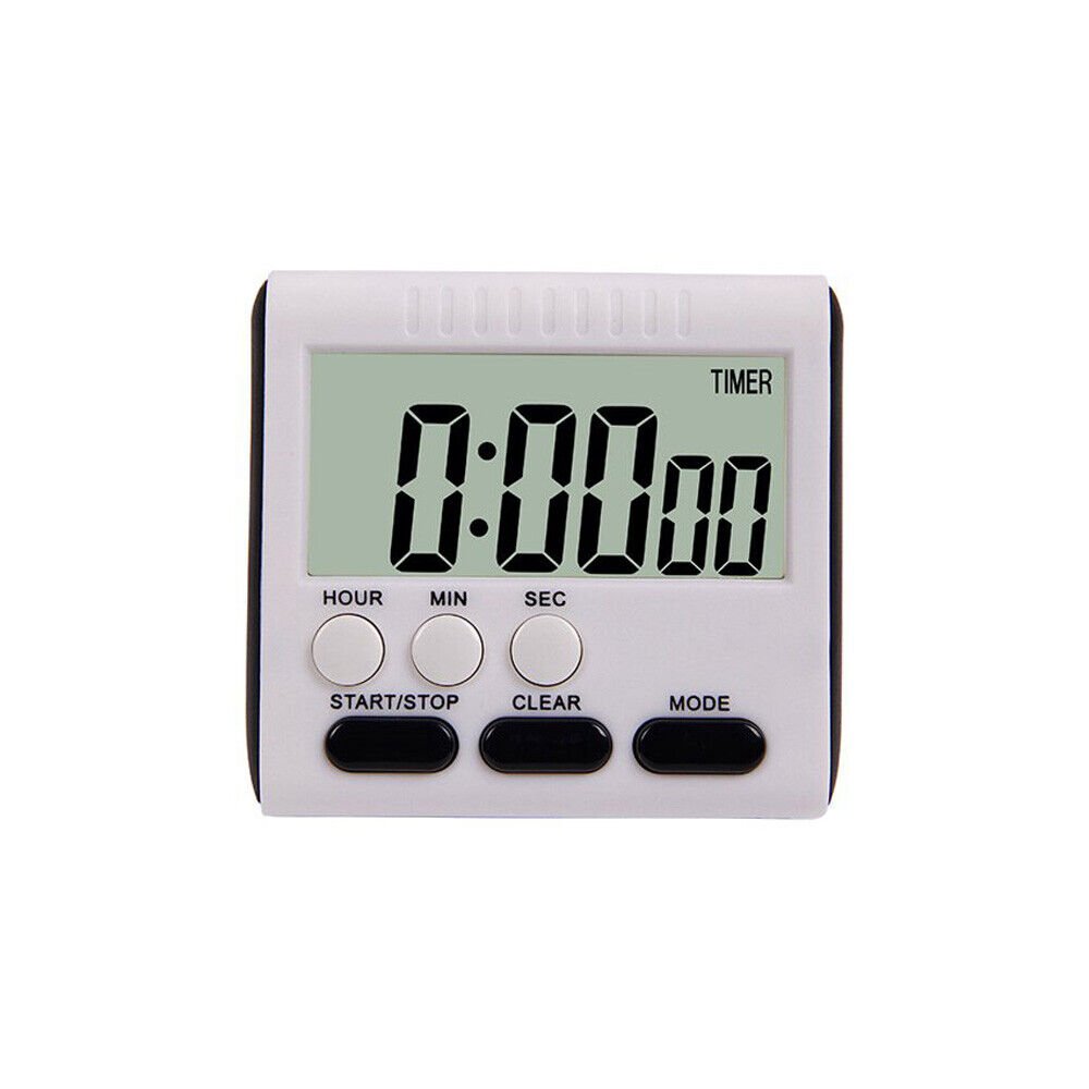 Big LCD Magnetic Digital Kitchen Timer Digital Alarm Clock Timer Loud Alarm
