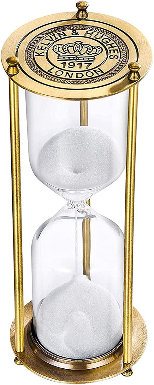 Brass Hourglass Sand Timer 60 Minute,Vintage Engraving Sand Clock,Large Reloj De