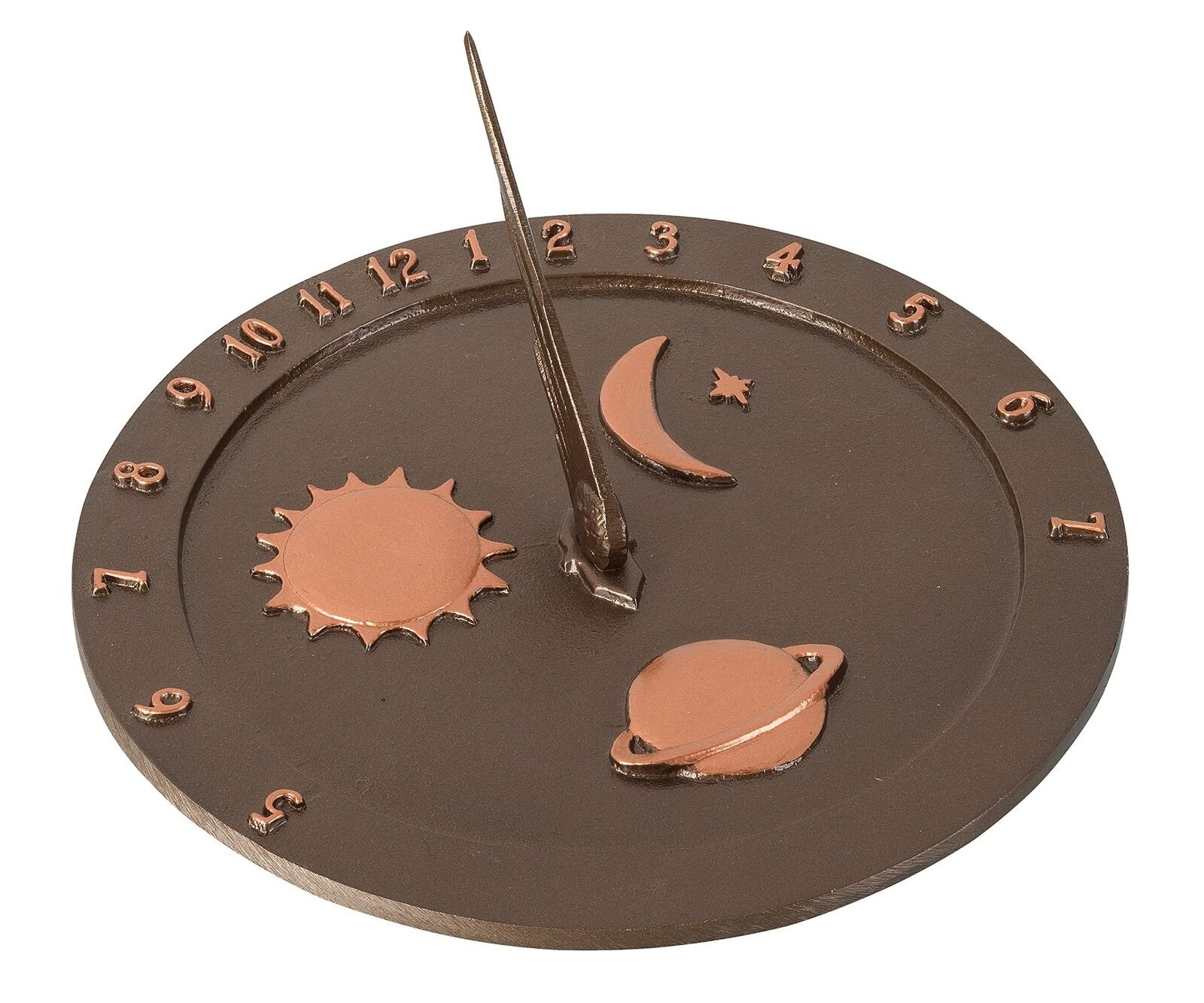 Celestial Sundial, 10.5", Antique Copper