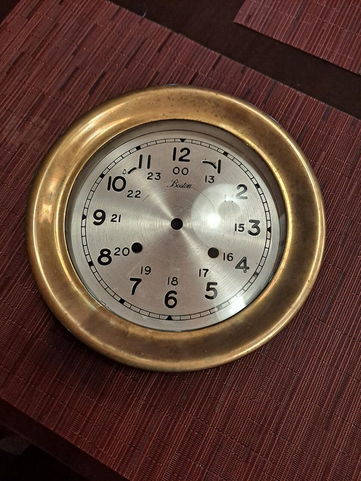 Chelsea Boston Clock Case Only 6 inch Brass
