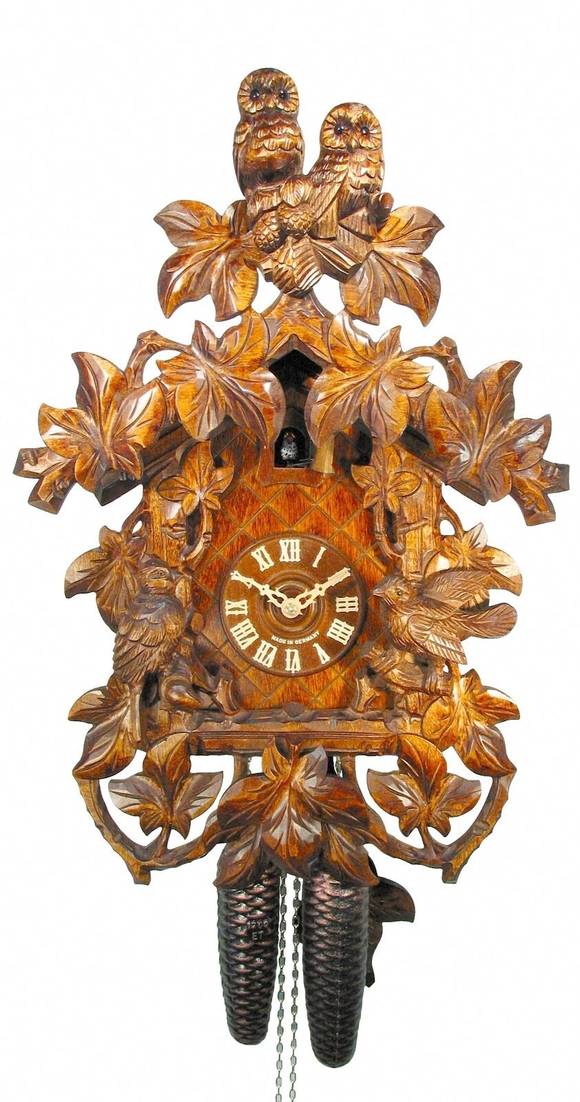 Cuckoo Clock 2 Owls 2.5034.01.P NEW