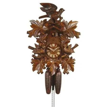 Cuckoo Clock Three Birds, deep carvings photo