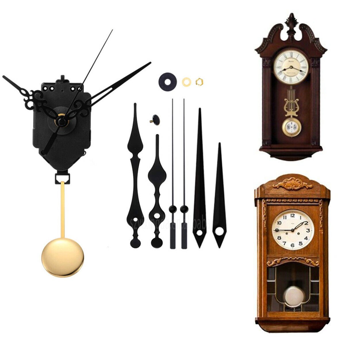 DIY Wall Quartz Pendulum Clock Chime Westminster Melody Mechanism Movement Set