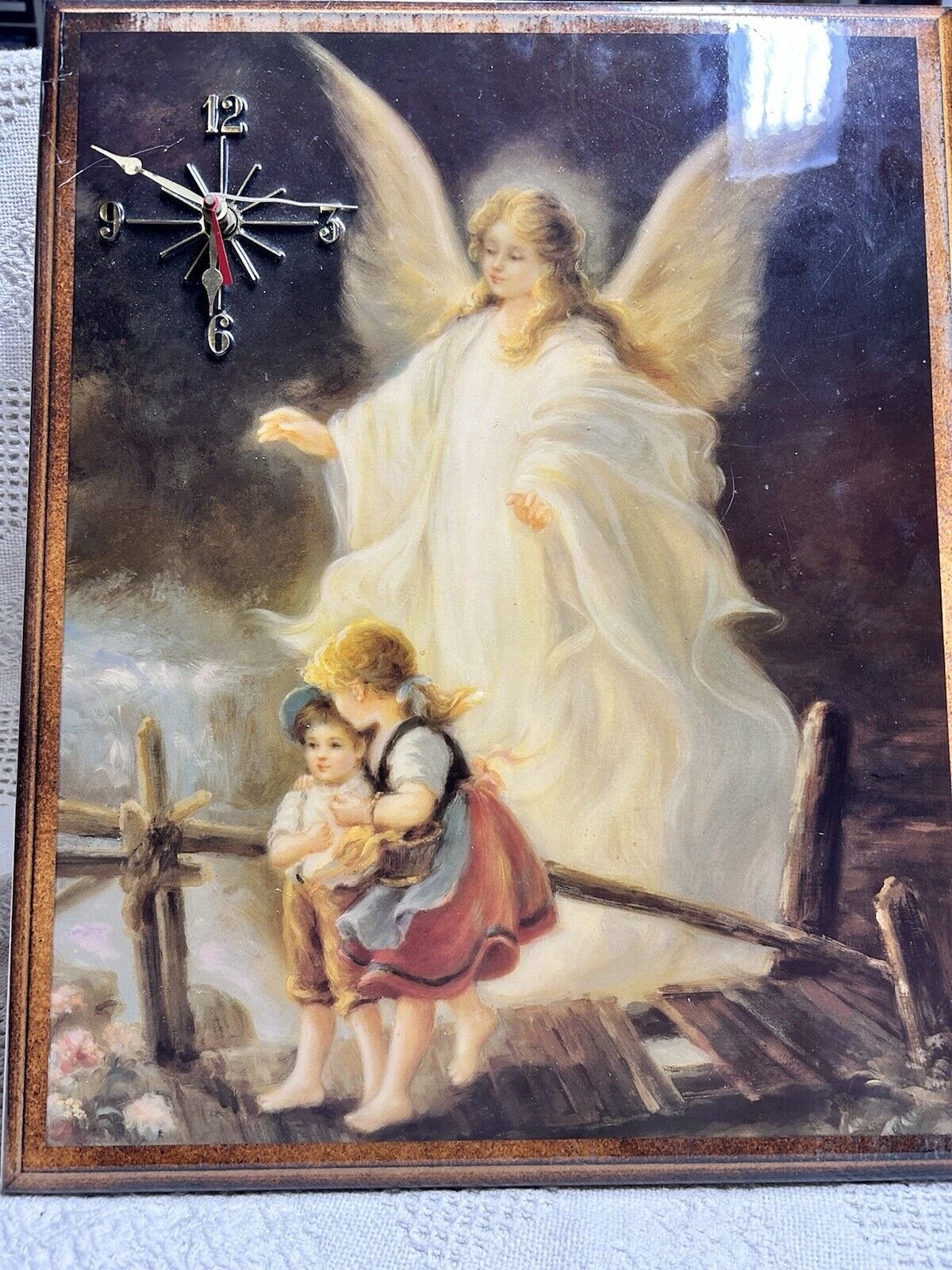 Guardian Angel With Children At Bridge Clock