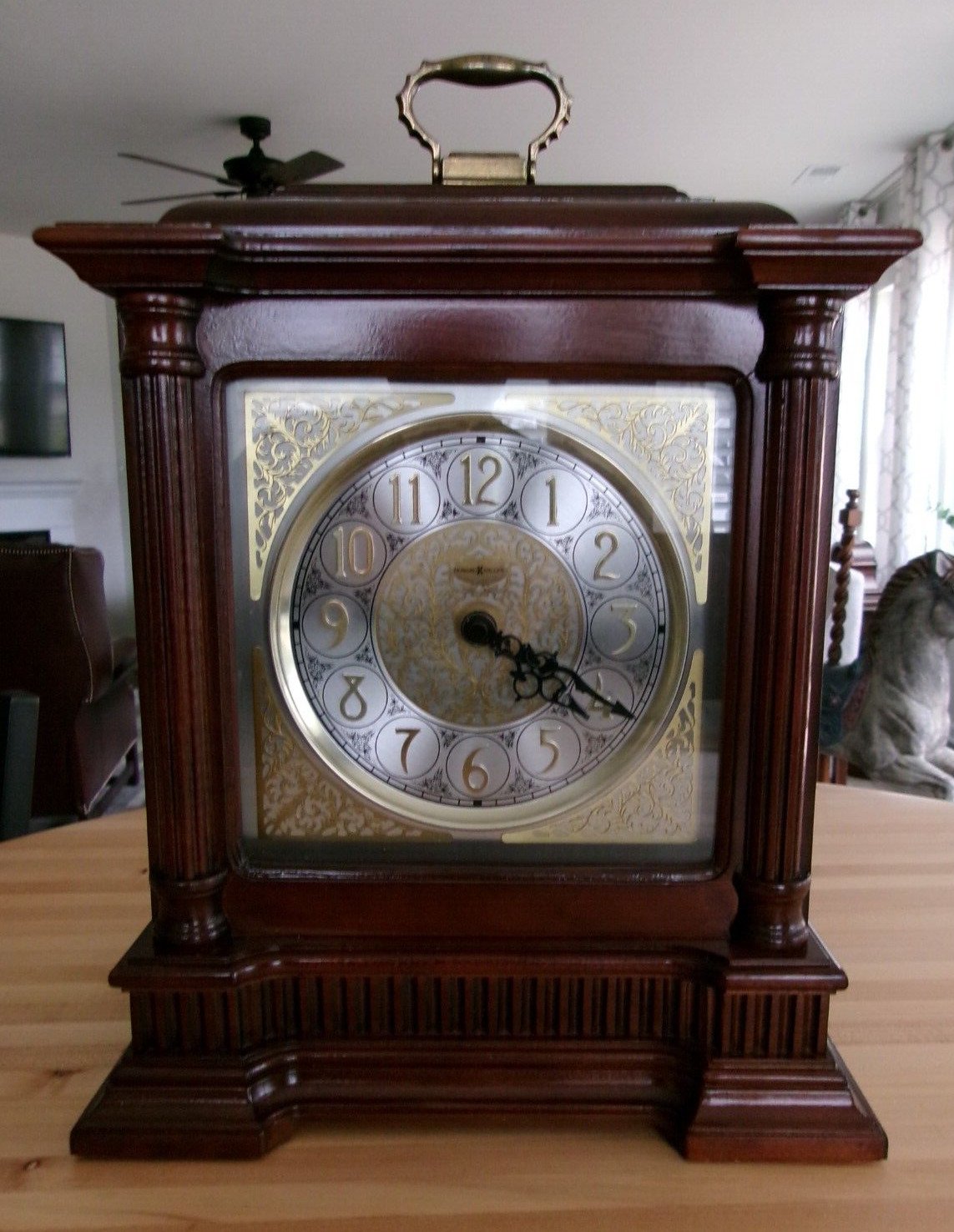 HOWARD MILLER 635-125 Akron Mantel Clock Quartz New Triple Harmonic Movement