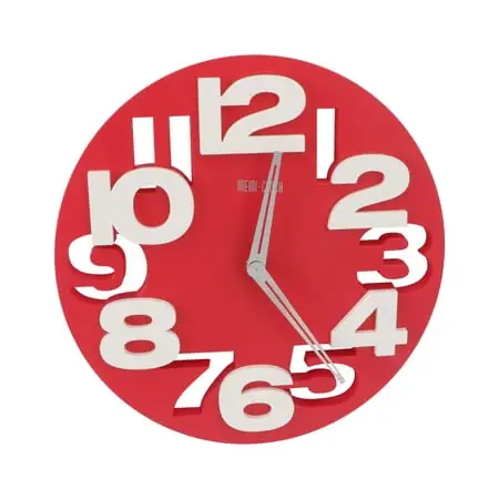 Kitchen Clock Unique Clocks 3 D Big Kitchen Clock Unique Clocks 3 D Big Digit Modern Wall Round Large Digital Home Office Child image