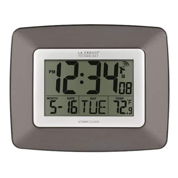 La Crosse Technology Atomic Digital Wall/Table Clock with Temperature