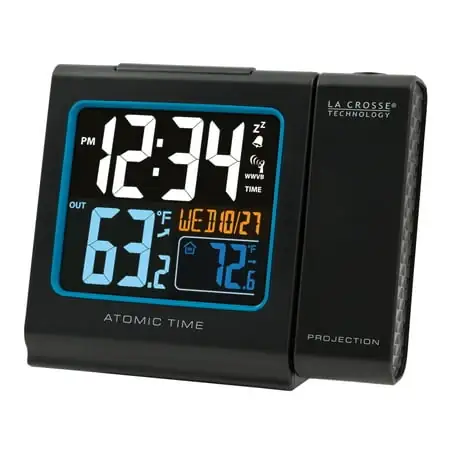 La Crosse Technology Color Projection Digital Alarm Clock with Temperature & USB Port, 616 146 photo La Crosse Technology Color Projection Digital Alarm Clock with Temperature & USB Port, 616 146 photo