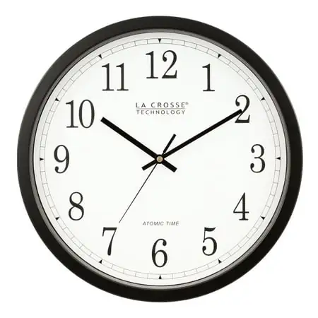 La Crosse Technology WT 3143 A 14 La Crosse Technology WT 3143 A 14 Atomic Analog Wall Clock, Black image