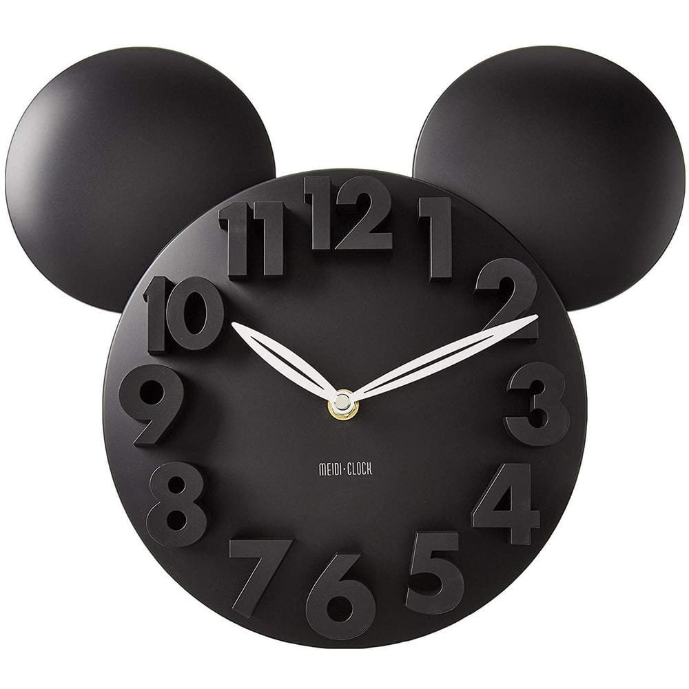 Lake Front Black Mickey Modern Design Big Digit 3D Wall Clock Home...