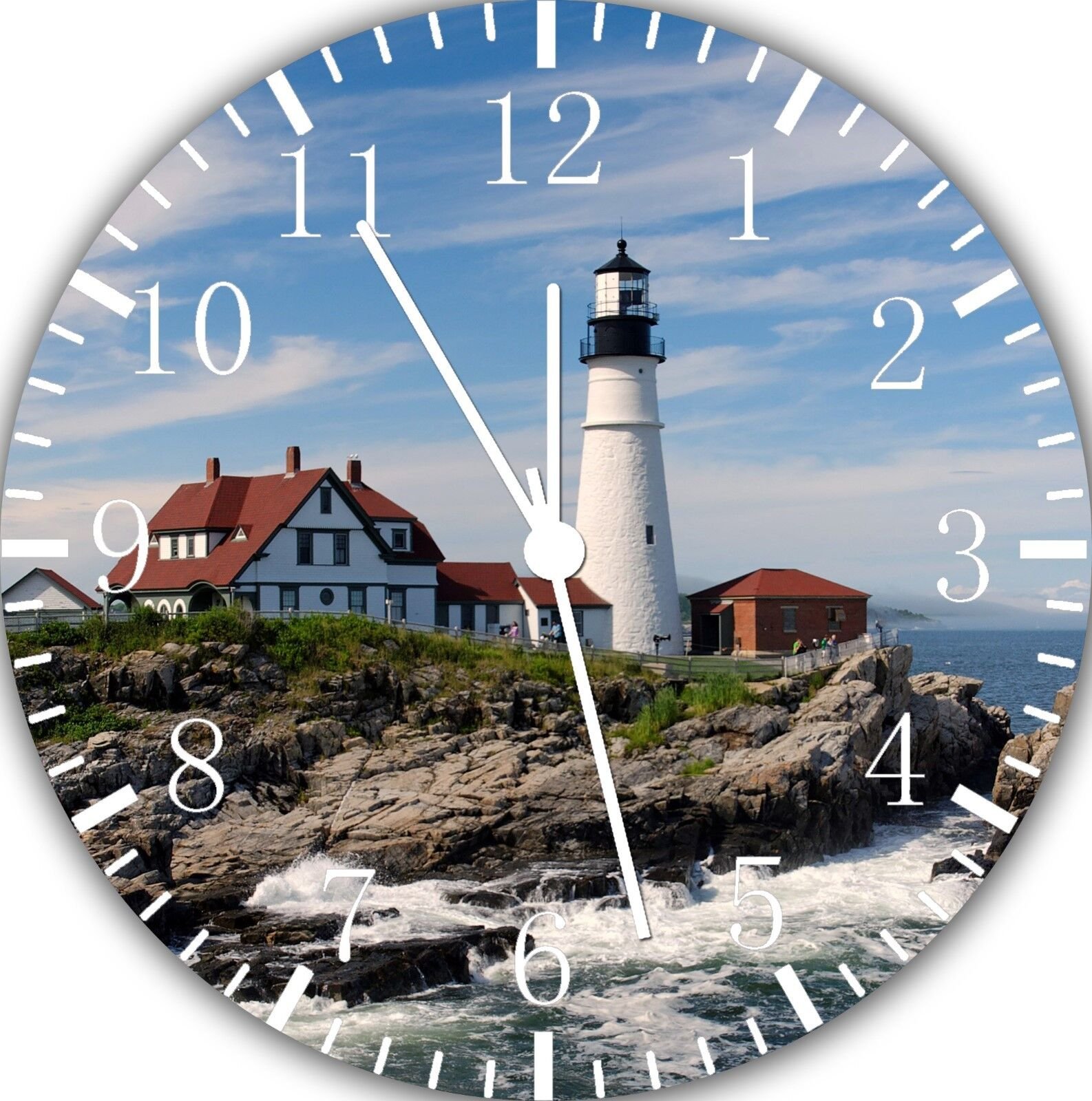 Lighthouse wall Clock 10" will be nice Gift and Room wall Decor E107
