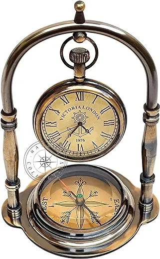 Antique Brass Desk Clocks photo