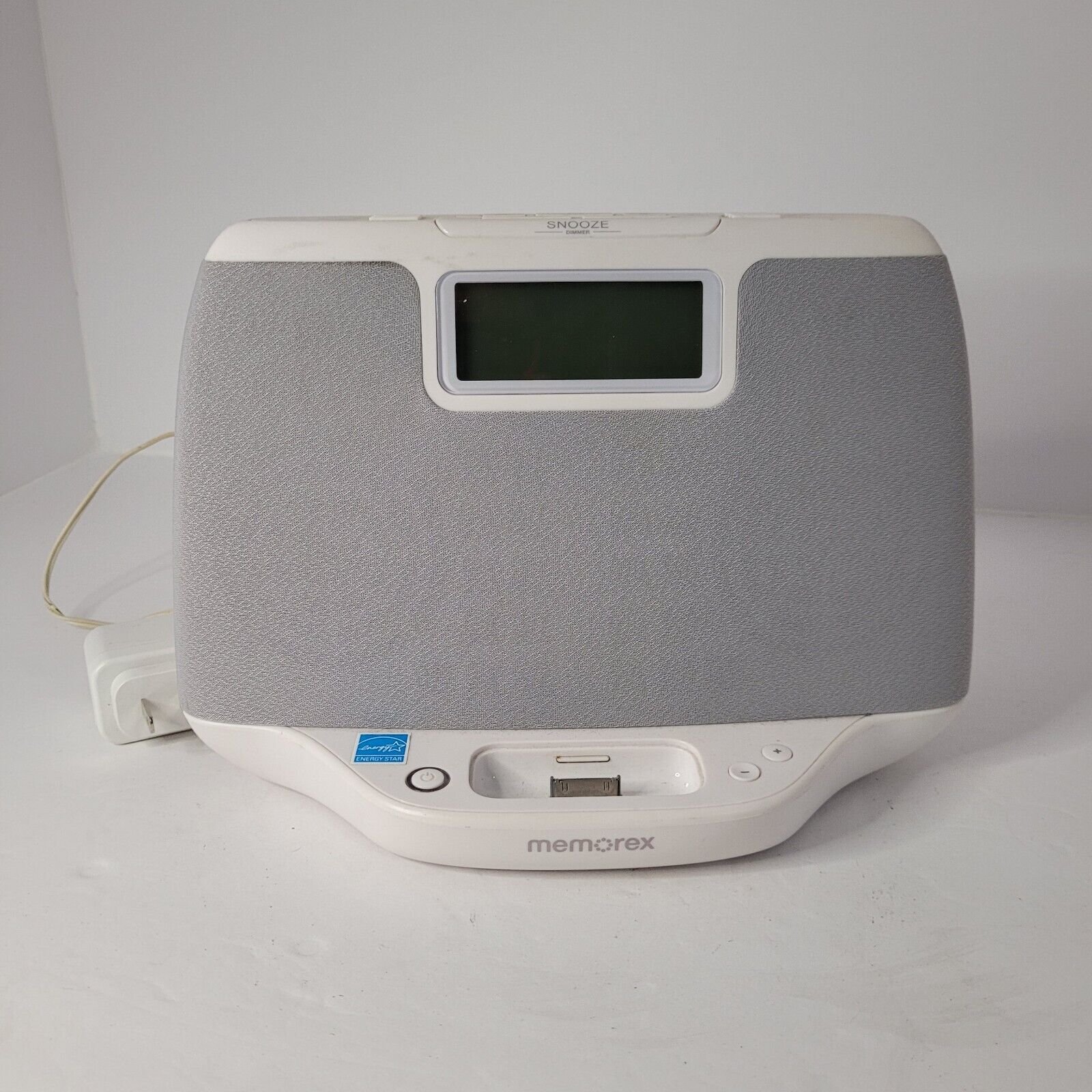 Memorex Clock Alarm Docking Station Audio For iPhone iPod