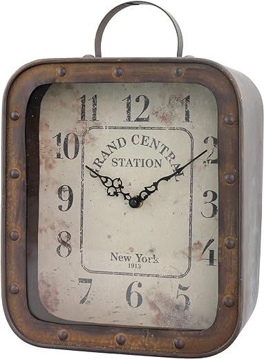 Best Distressed Metal Table Clocks