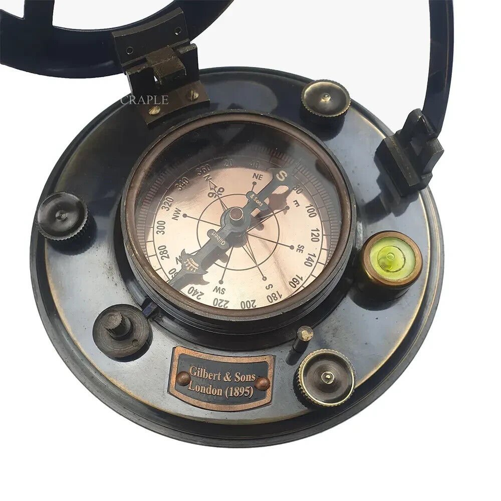 Sundial Sun Clock Functional Personalized Compass Working Compass In Handmade