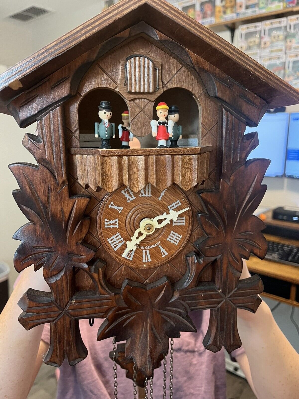 Vintage German Musical Chalet 1 day REGULA Cuckoo Clock Black Forest