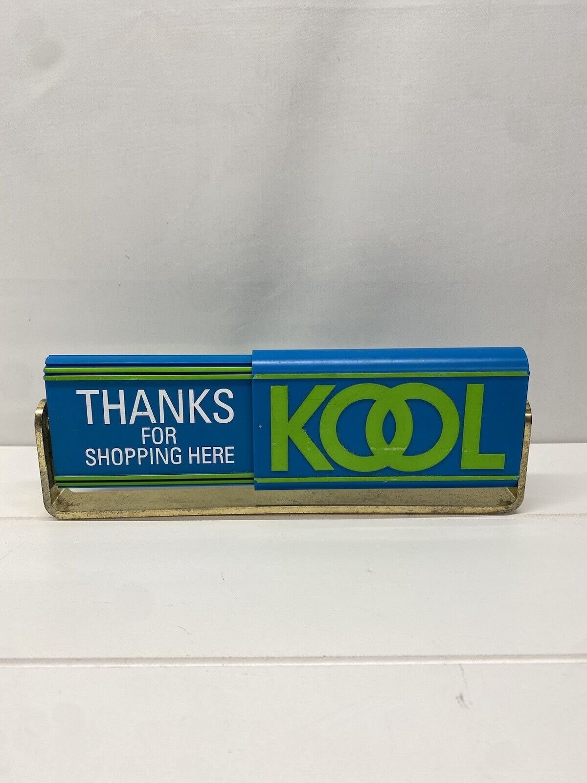 VINTAGE: Kool CIGARETTE Sign Desk Clock / BAR DECOR TOBACCO SIGN - Untested
