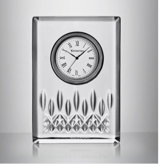 Waterford Lismore Crystal Desk Clock 4.25”