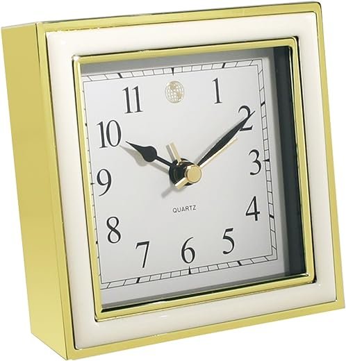 Best Nickel Plated Round Retro Alarm Table Clocks