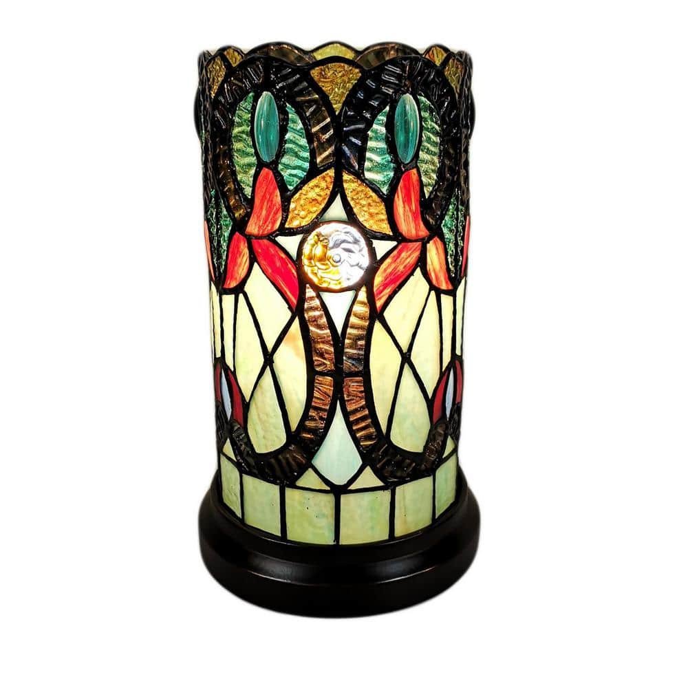 10 in. Tiffany Style Accent Banker Table Lamp
