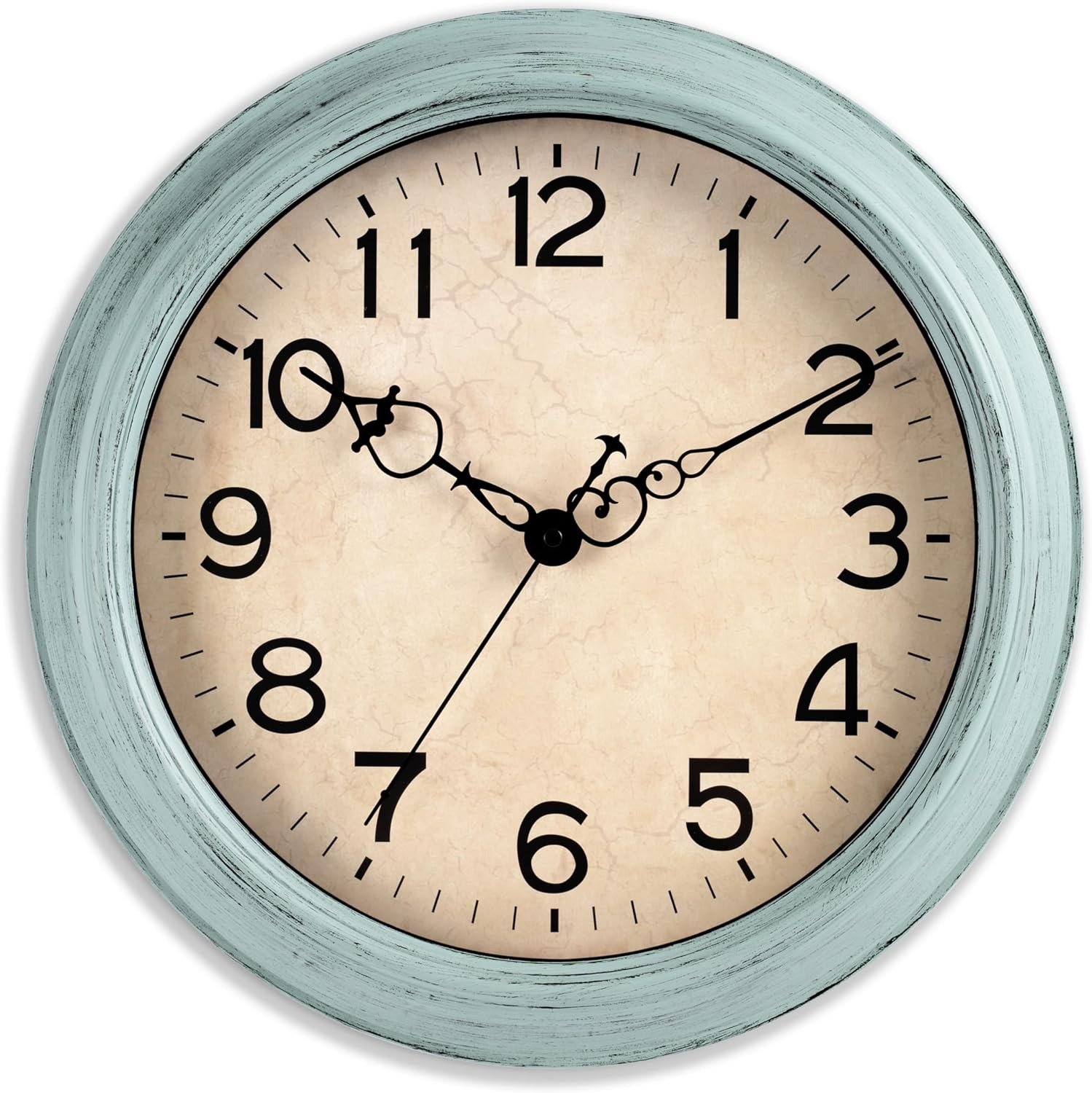 14 Inch Wall Clocks Battery Operated Large Silent Non-Ticking Wall Clock Vintage