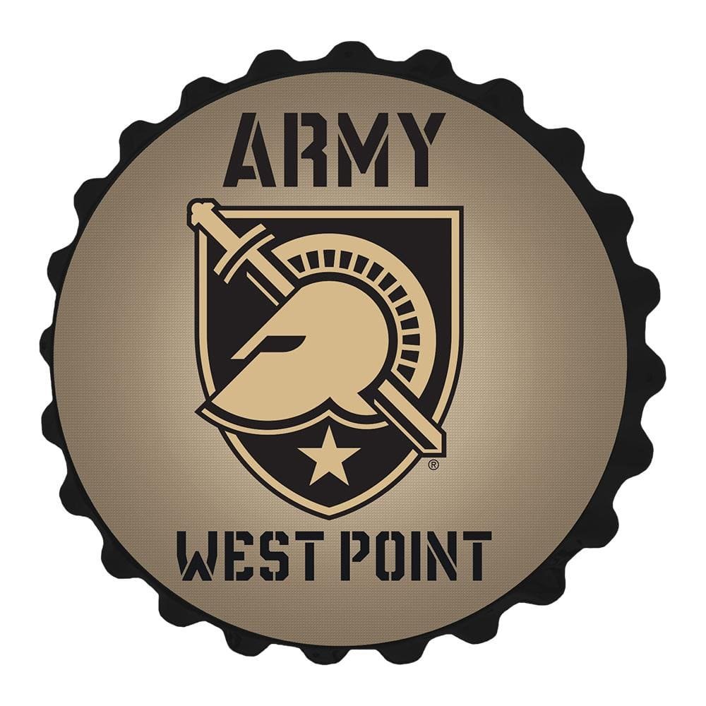 19 in. Army Black Knights Plastic Bottle Cap Decorative Sign