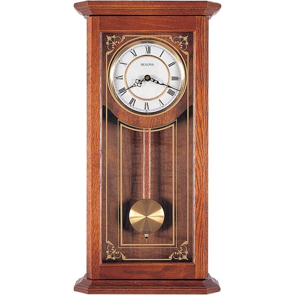 26 in. x 12.25 in. Pendulum Wall Clock