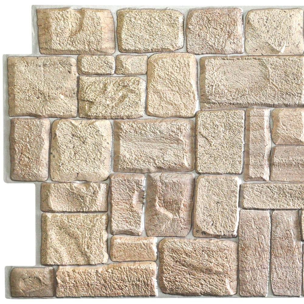 3D Falkirk Retro 10/1000 in. x 39 in. x 20 in. Beige...