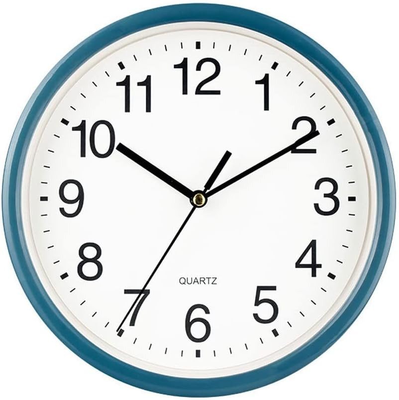 6 Inch Silent Wall Clocks Battery Operated, Non-Ticking Modern round Clock for B