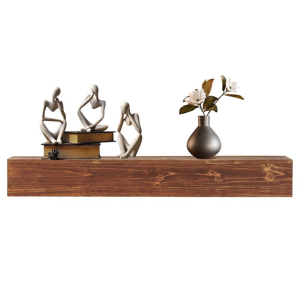 6 in. x 9 in. x 4 ft. Rustic Wood Fireplace Mantel...