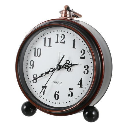 Alarm Clock Antique Digital Wall Vintage Decor Desktop Decoration Pastoral Travel Student