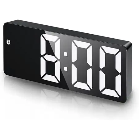 AMIR Digital Alarm Clock, Alarm Clock for Bedroom Bedsides Desktop Clock with Temperature Display