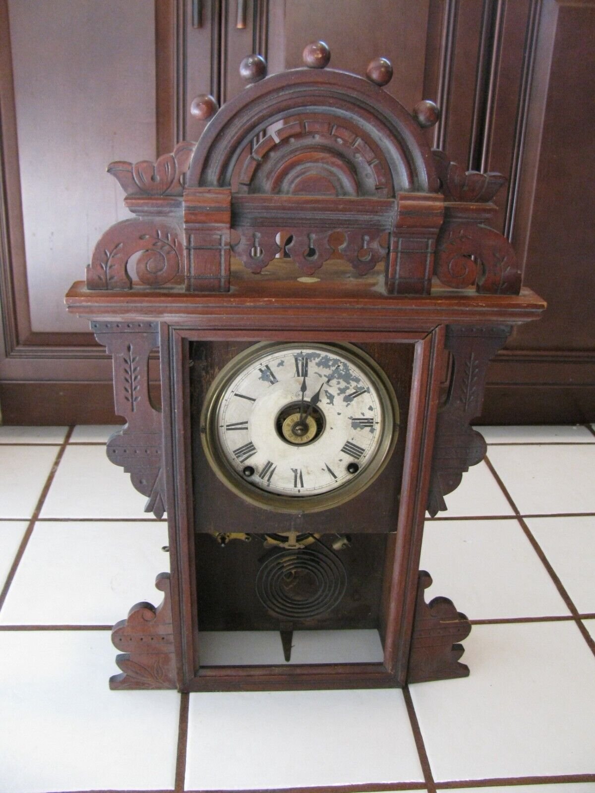 Antique Seth Thomas Eclipse?? Wall Clock 1880's