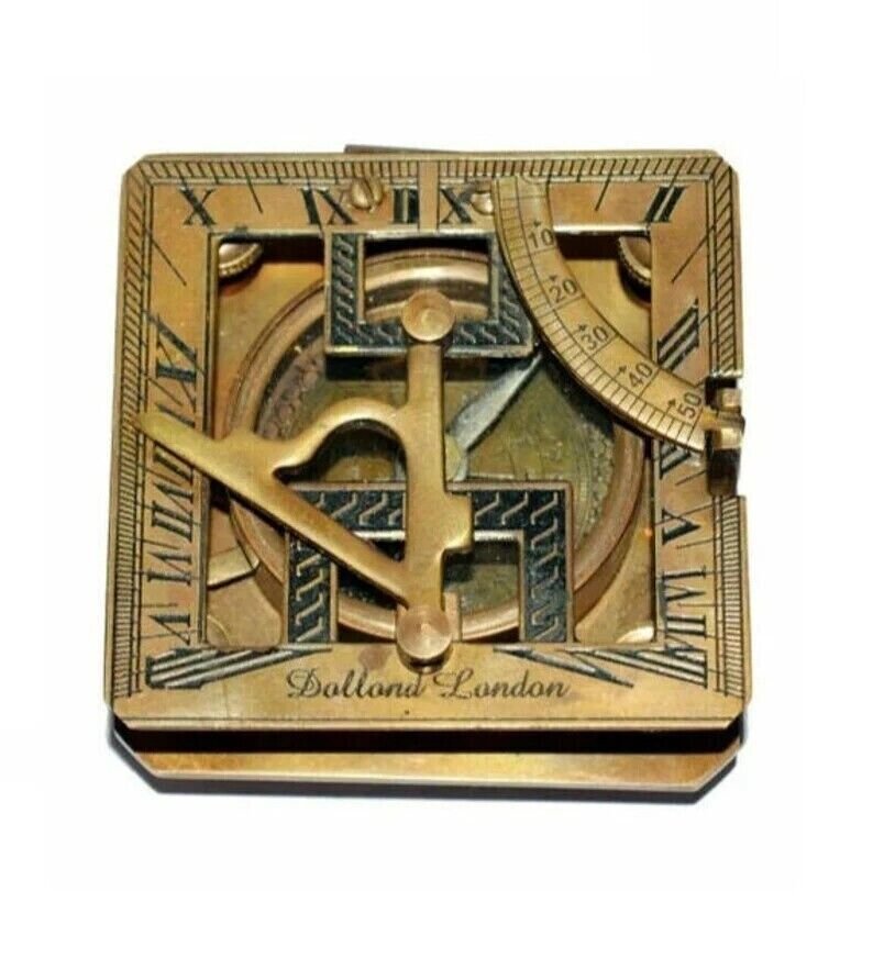 Best Antique Brass Pocket Sundial Compass