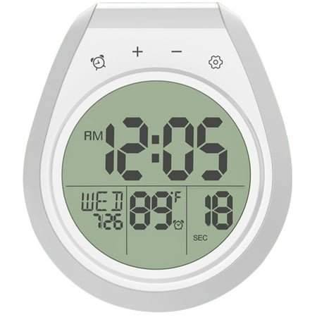 Bathroom Clock LCD Digital Shower Clock Waterproof Clock Hanging Kitchen Clock