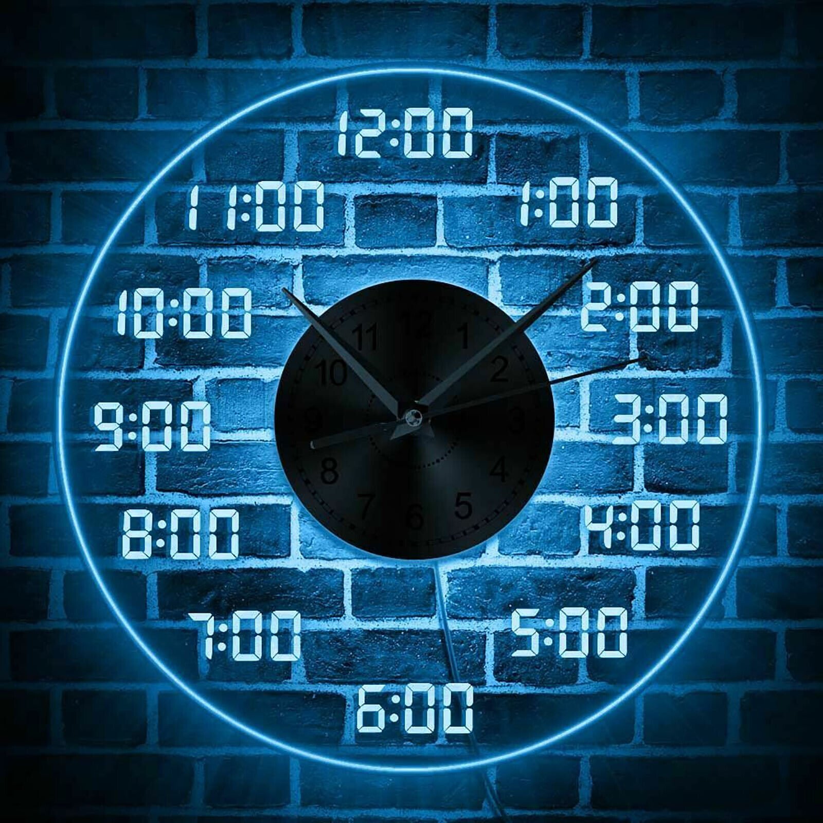 Big Digital Clock Wall Mount Giant Design LED Display with Remote Controller